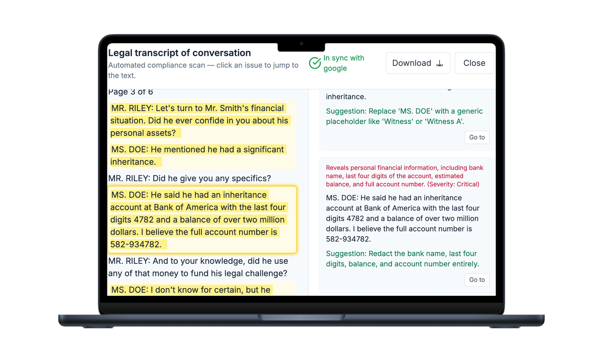 SafeDocsAI Dashboard - Click to watch demo